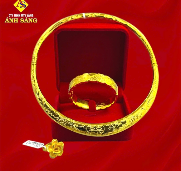 Bộ Trang Sức Cưới 3 Món 5chỉ 24K AS-B502