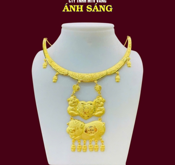 Dây Chuyền Cưới Con Heo ASJ002