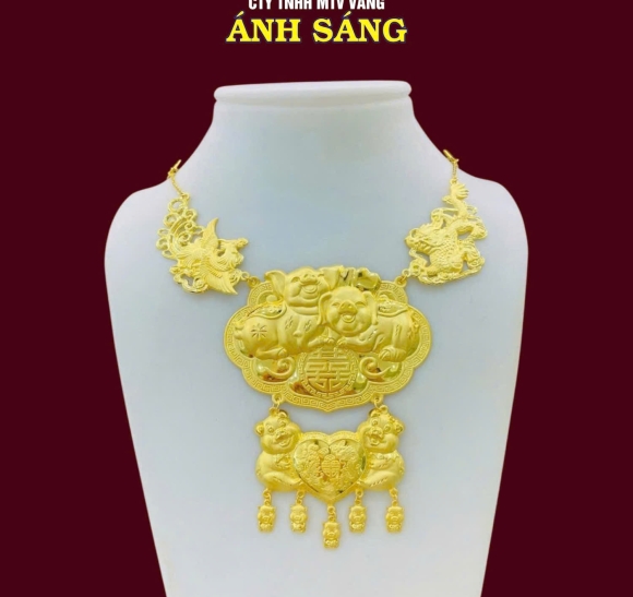 Dây Chuyền Cưới Con Heo ASJ005